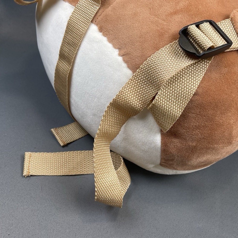 Squishmallow BackPack 12" Boba Tea Regina Corgi Brown & White Dog - Picture 9 of 16
